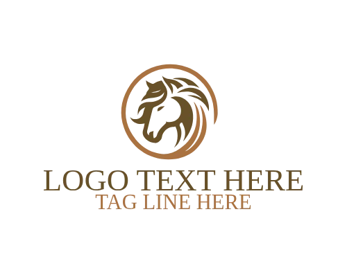 Athletic Linear Horse Logo