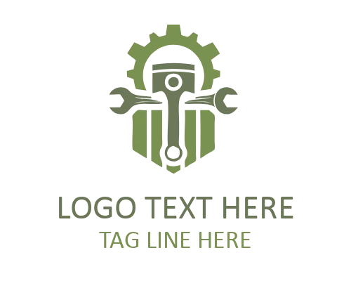 Auto Mechanic Badge Emblem