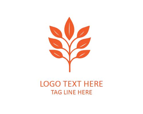 Autumn Branch Circle Logo for Nature Brands