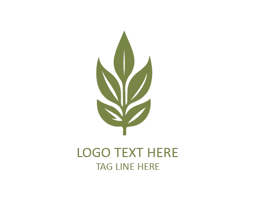 Autumn Leaf Heart Logo for Lifestyle and Eco Brands