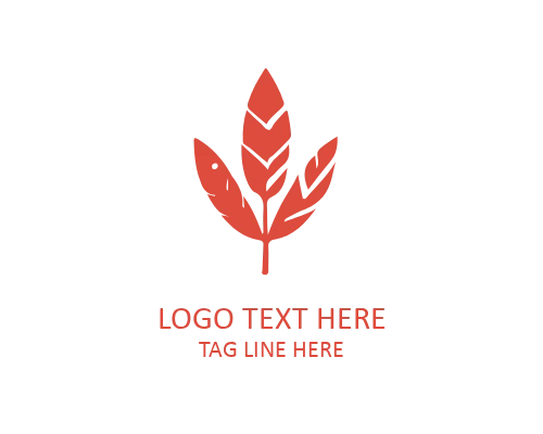 Autumn Maple Plant Logo for Seasonal Brands