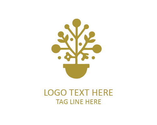 Autumn Tree Plant Logo for Nature and Eco Brands