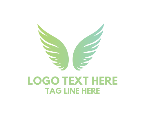 Aviation Speed Wings Brand Logo