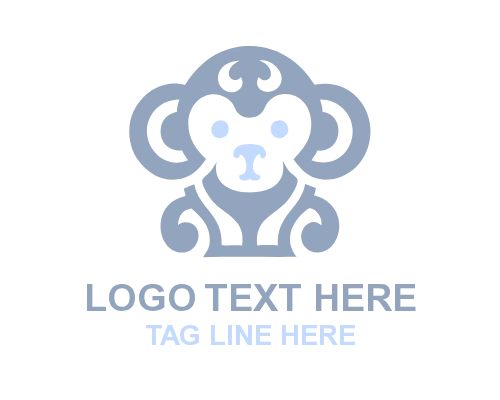 Baby Cuddle Outline Logo