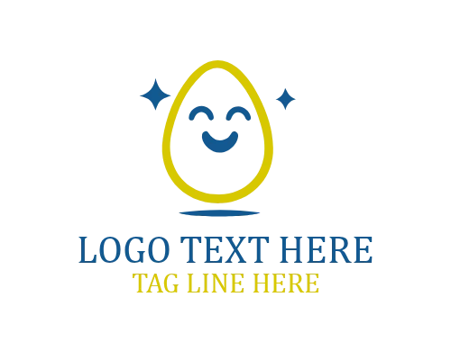 Baby Cute Egg Logo
