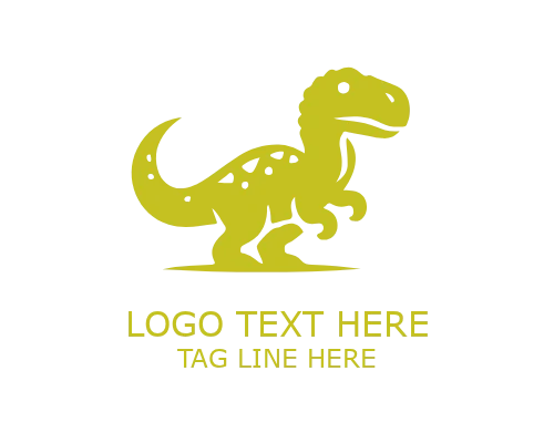 Baby Dinosaur Mascot Logo for Kids Products and Fun Brands