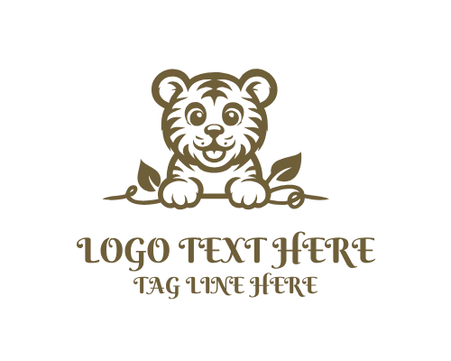  Baby Lion Love Logo