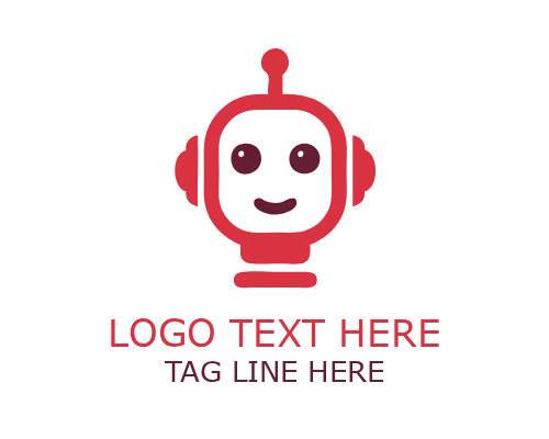 Baby Robot Logo for Cute Mascot Branding