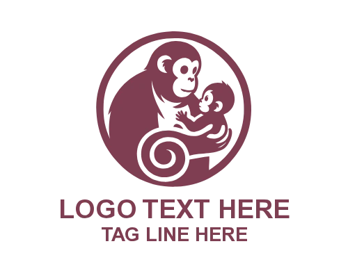 Baby Rounded Mascot Logo