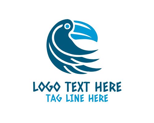 Baby Toucan Cute Mascot Logo