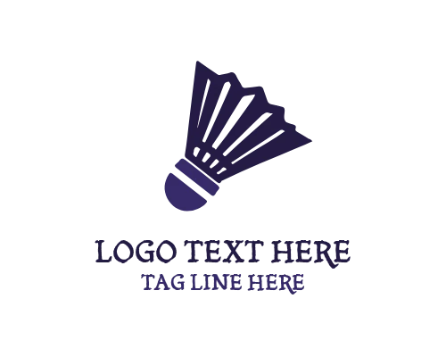 Badminton Shuttle Vector Logo