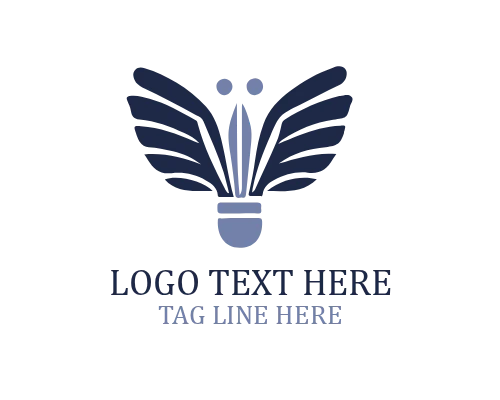 Badminton Shuttlecock Logo