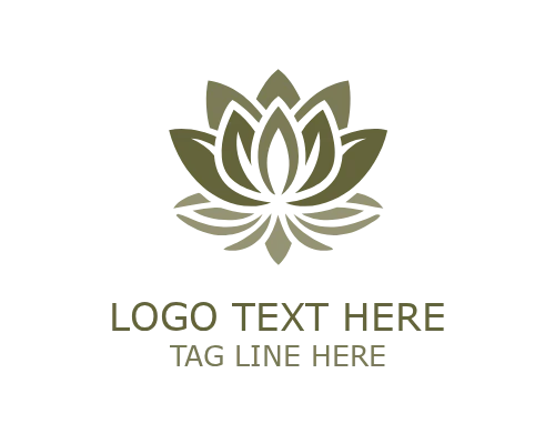 Balance Lotus Floral Logo for Wellness and Yoga Branding