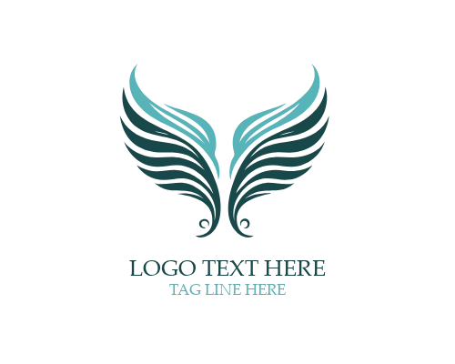  Balanced Angel Wings Logo