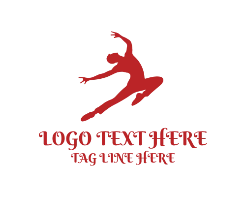 Ballet Elegance Dancer Brand Logo