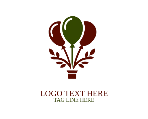 Balloon Bunch Minimal Logo