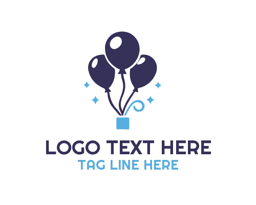 Balloon Cloud Celebration Logo