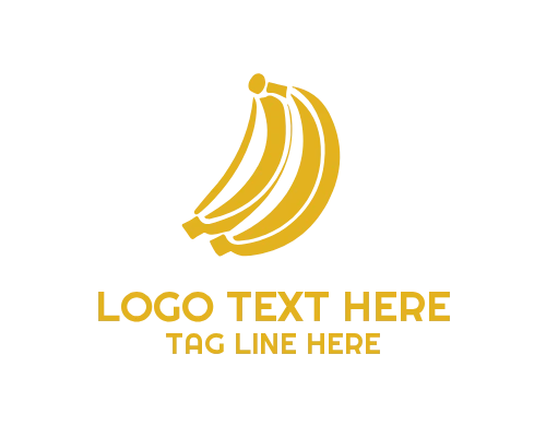 Banana Fruit Logo for Fresh Beverage Branding