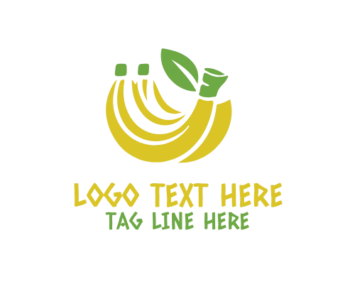 Banana Fruit Logo for Luxury Produce Branding