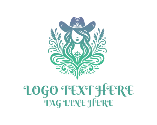 Bandana Cowgirl Logo