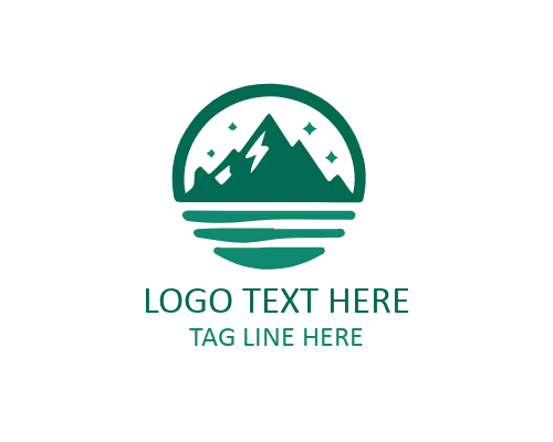 Banded Flat Stone Logo for Construction and Architecture Brands