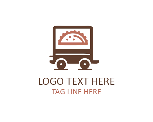 Barbecue Grill Street Food Cart Logo for Smoked and Grilled Eats