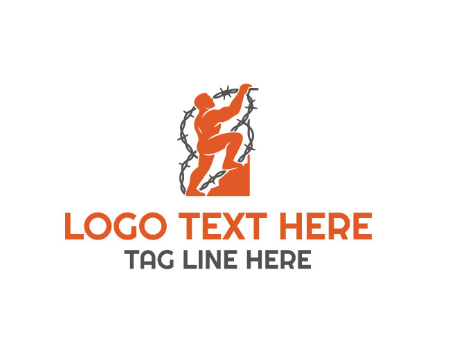Barbed Wire Climber Circle Logo