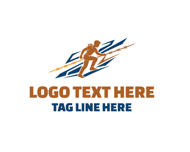 Barbed Wire Climber Lightning Logo