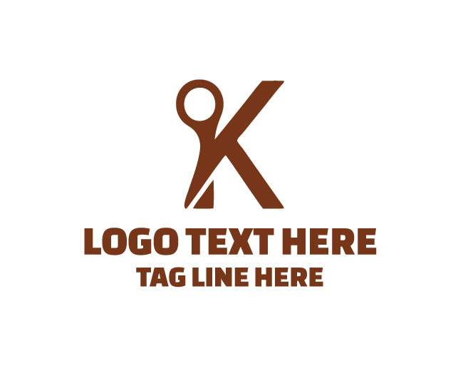 Barber K Scissor Logo