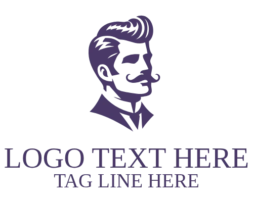 Barber Man Beard Logo