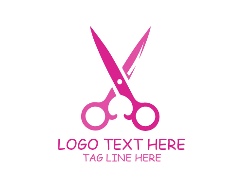 Barber Salon Scissor Logo