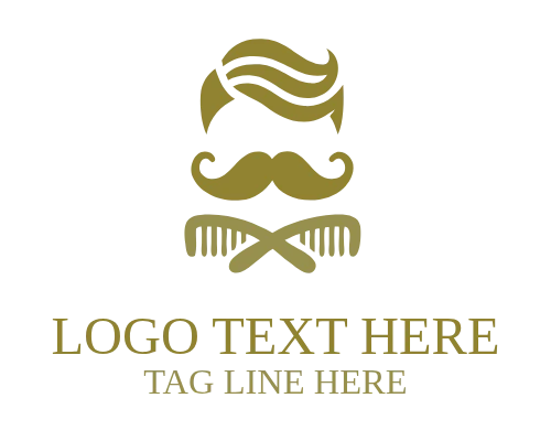 Barber Scissors and Comb Logo