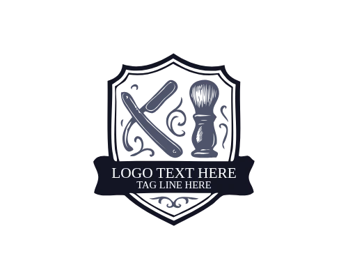 Barbershop Classic Emblem Logo