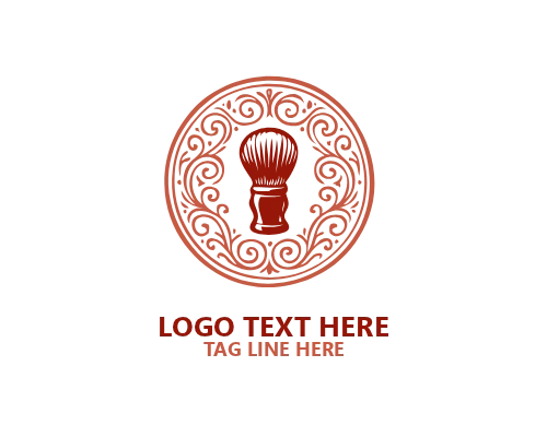 Barbershop Elegant Emblem Logo