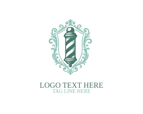 Barbershop Retro Badge Emblem Logo