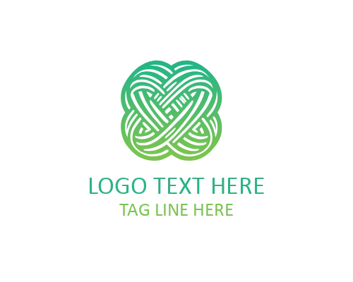 Basketweave Textile Logo for Fabric and Upholstery Brands