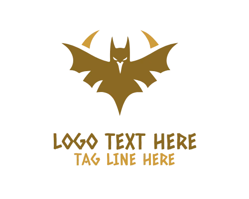 Bat Head Icon Logo