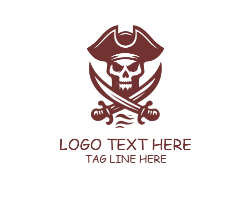 Battle Emblem Warrior Skull Logo