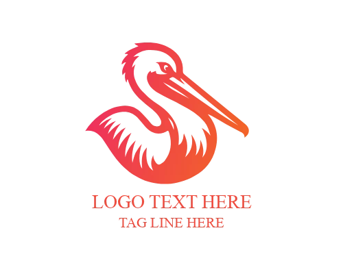  Beach Pelican Logo for Coastal Tourism, Resorts, and Marine Brands
