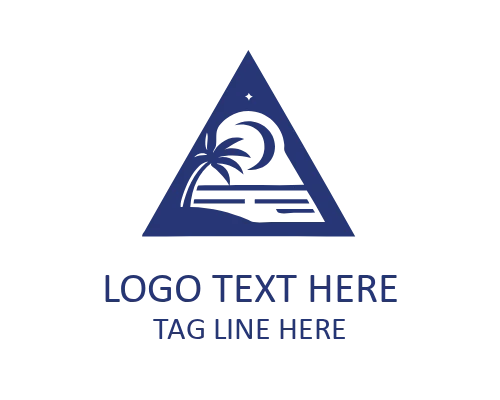 Beach Shield Emblem Logo for Strong Coastal Branding