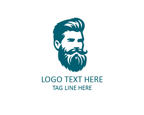 Beard Guy Barber Style Logo