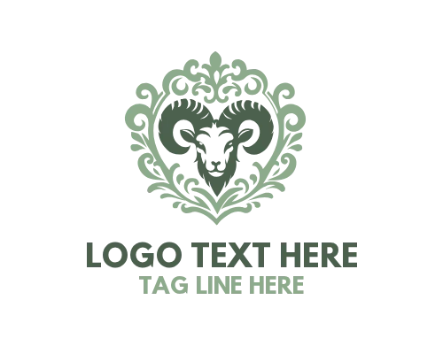 Beautiful Deer with Elegant Antlers Logo