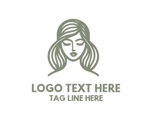 Beauty Brand Lady Line Logo
