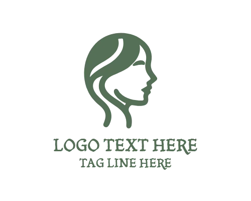 Beauty Face Feminine Line Logo