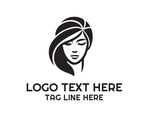 Beauty Face Outline Art Logo