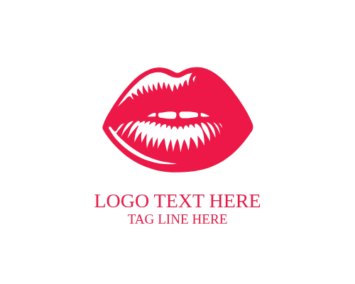  Beauty Icon Lips Logo