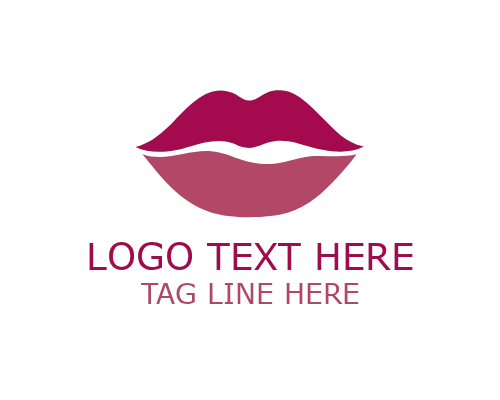 Beauty Lips Icon Logo for Cosmetic and Feminine Branding
