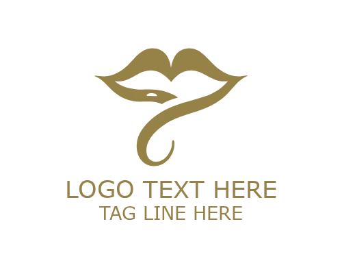 Beauty Lips Symbol Logo for Cosmetic and Fashion Branding
