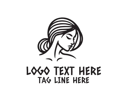 Beauty Portrait Woman Logo 