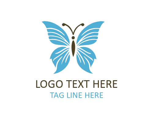 Beauty Skincare Butterfly Brand Logo